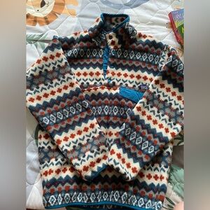 Patagonia synchilla fleece, RARE Aztec pattern, men’s XS = women’s S.